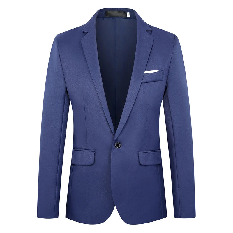 

Пиджак мужской Slim Fit Блейзер деловой повседневный мужской Стильный Блейзер сезон весна осень однотонные Цвет пиджаки для женщин