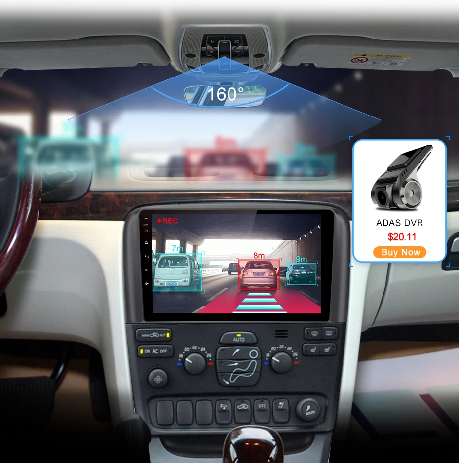 Junsun V1 pro 4G+ 64G CarPlay Android 9,0 DSP для Volvo S80 2004 2005 2006 автомобильный Радио Мультимедиа Видео плеер gps RDS 2 din dvd