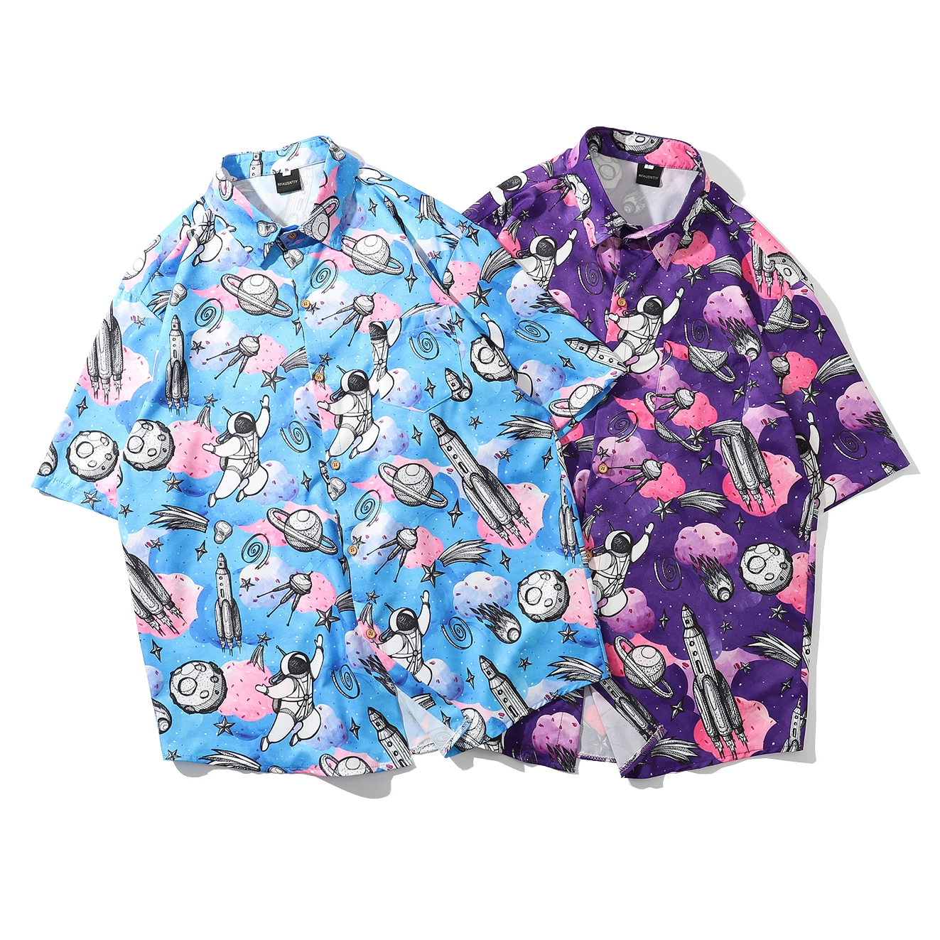 

2020 New Men's Shirts Men Hawaiian Camicias Casual Shirts Printed Short-sleeve Blouses Tops Male Beach Shirts Holiday Streetwear