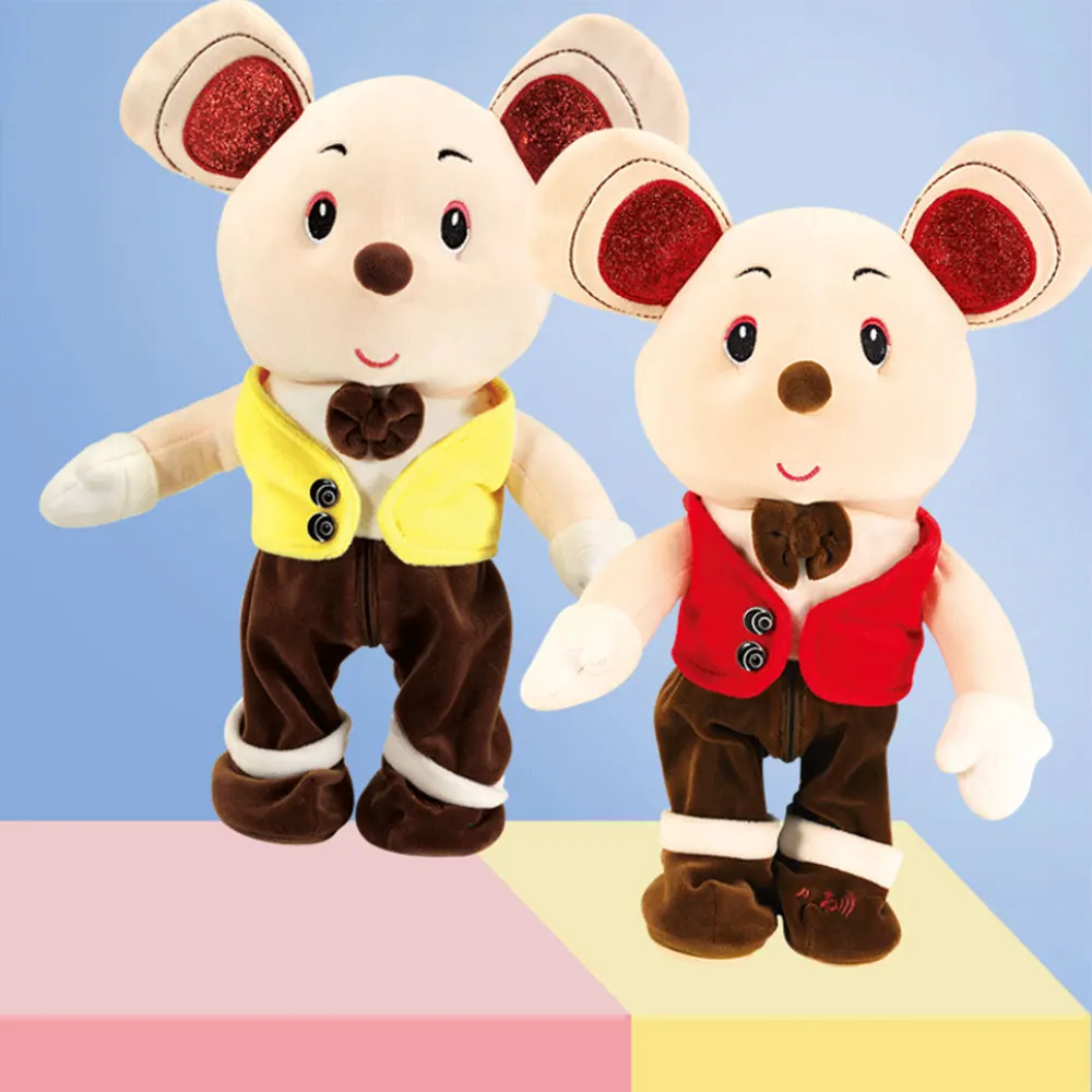 Милые электронные плюшевые крысы домашние животные качели танцы милая мышь