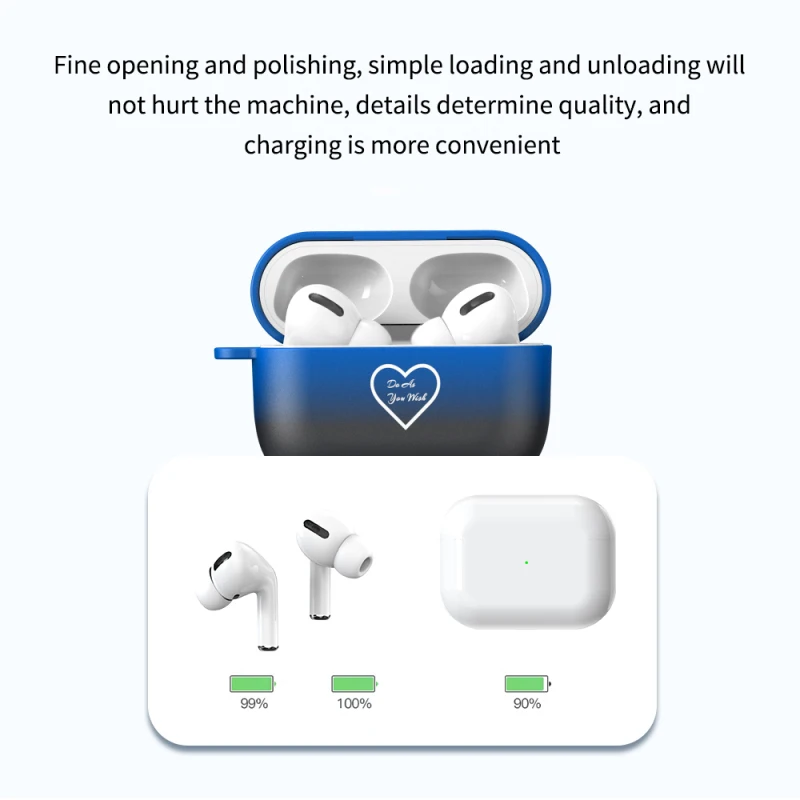 Цветной жесткий защитный чехол из поликарбоната для Airpods Pro 3 гарнитуры зарядки