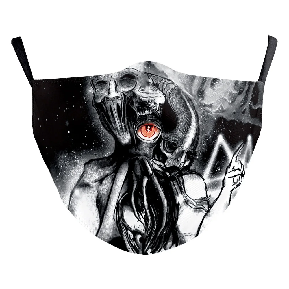 Модные косплей на Хеллоуин ужас Джокер уход за кожей лица защита для рта маска