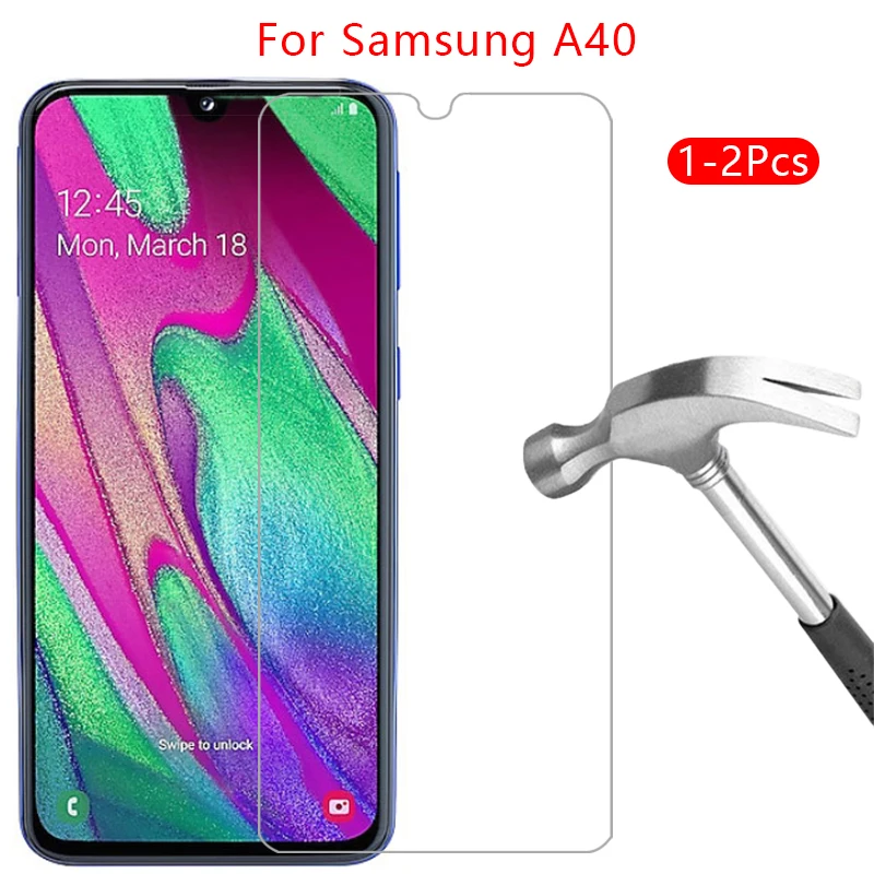 Защитное стекло для экрана samsung a40 закаленное galaxy a 40 40a пленка samsun samsumg sansung samsunga40