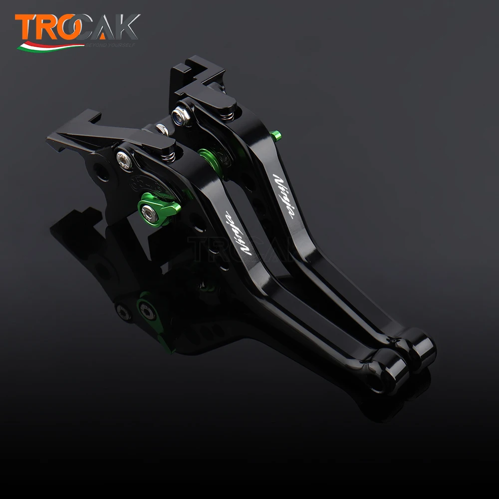 

Для Kawasaki Ninja 250 300 Ninja 400 Z400 Z250 аксессуары для мотоциклов с ЧПУ короткие регулируемые рычаги тормозной муфты