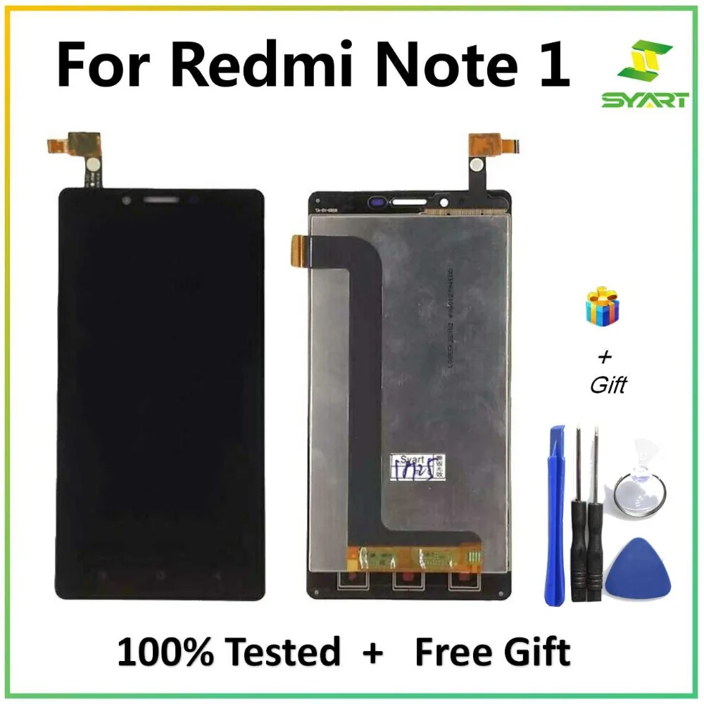 Для Xiaomi Redmi Note 1 ЖК-дисплей+ кодирующий преобразователь сенсорного экрана в сборе запасные части для Hongmi Note1 3g 4G 5,5 ''lcd s экран