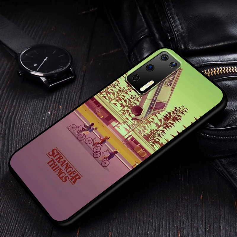

Stranger things Fashion Silicone Phone Case for Huawei P30 P20 P40 Lite E Pro P Smart Z Plus 2019 P10 P9 Lite Black Cover