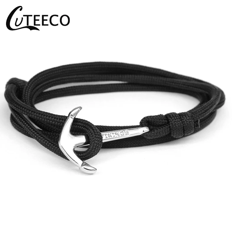 Популярный браслет CUTEECO с якорем рыболовный крючок браслеты викингов пиратов