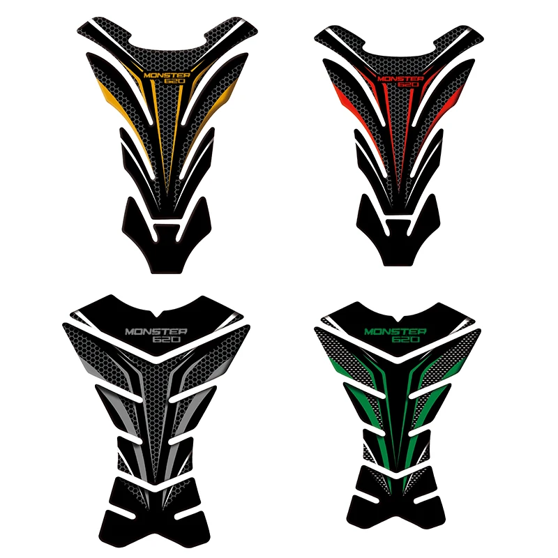

3D Motorcycle Carbon Fiber Look Oil Tank Pad Protector Decal Stickers Moto for Ducati MONSTER 620 620 MTS