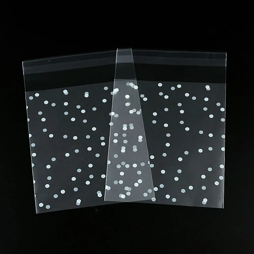 100 шт. подарочные пакеты пластиковые печенья для упаковки хлеба выпечки в белый