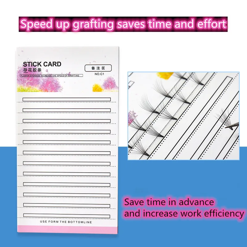 10 шт. прививка Цветущая палочка для наращивания ресниц карта хранения прививки