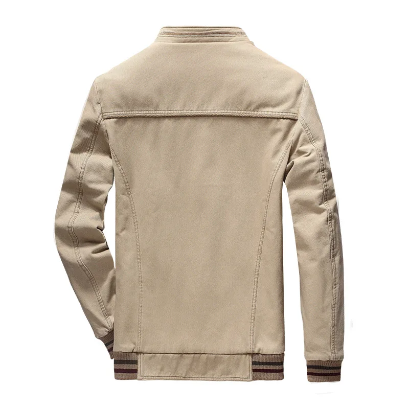 Новинка высокое качество мужская мода повседневная куртка с воротником-стойкой