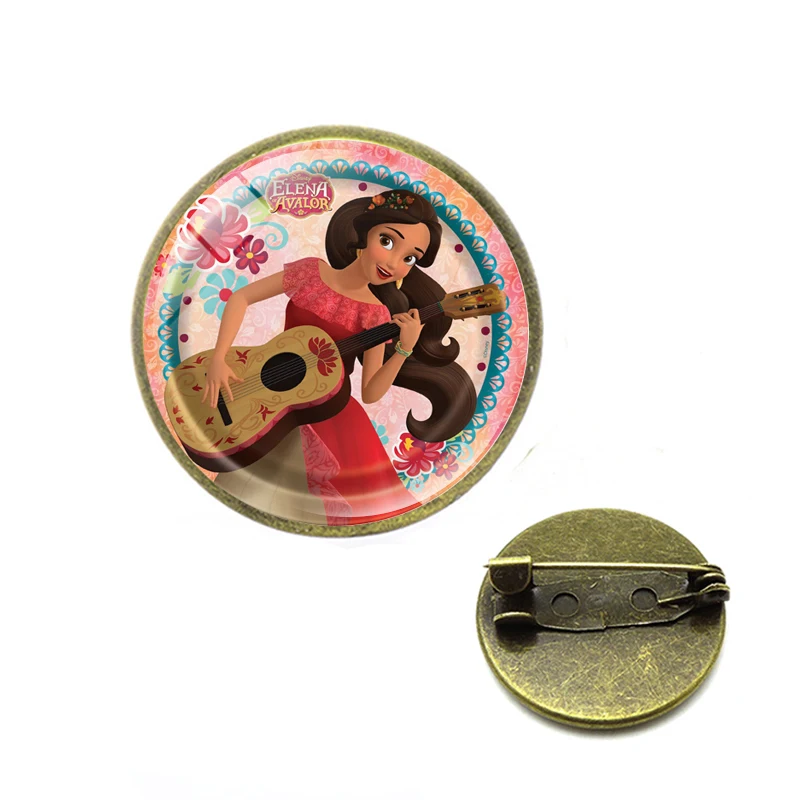 Горячая Elena of Avalor Броши принцессы магнит на холодильник булавка с кабошоном