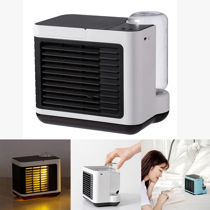 

Mini Water Cooling Negative Ion Air Conditioning Fan Desktop Air Cooler Multiple Purification Filtration