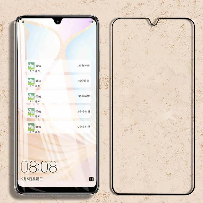 Black 2 шт полная клеевая Защита экрана для Xiaomi Redmi Note 8, закаленное стекло, полное покрытие для Xiaomi Redmi Note 8, 9 H, 2.5D Пленка премиум класса - Цвет: Black
