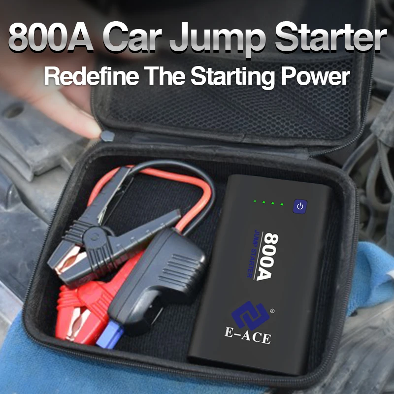 E ACE автомобильное пусковое устройство Зарядное 800 а 12 в аварийное портативное