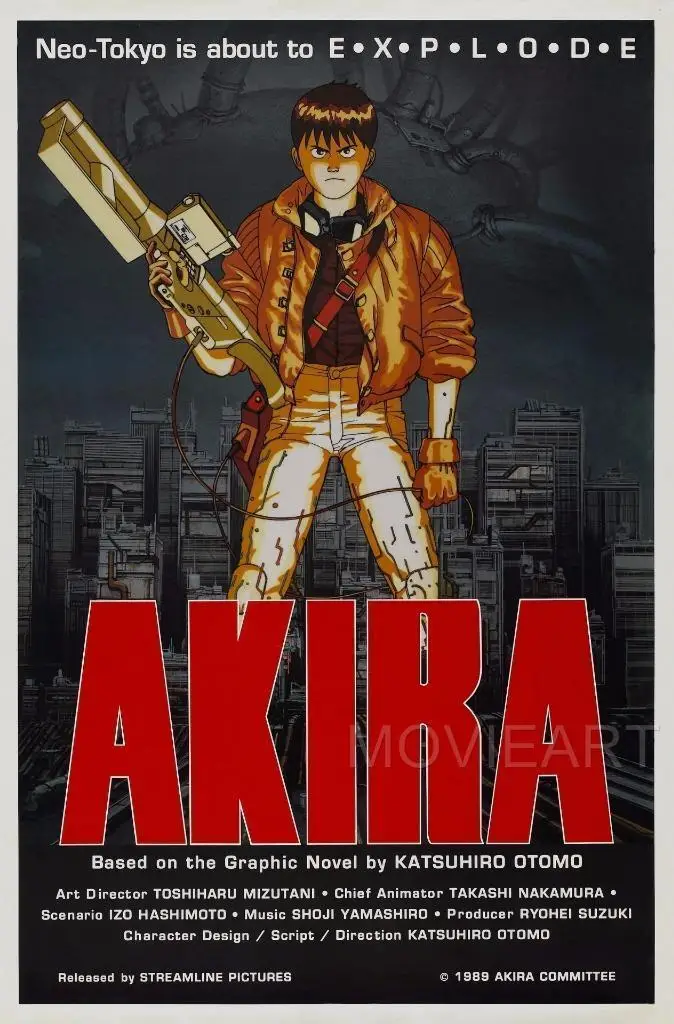 Шелковый плакат AKIRA, картина на стену, 24x36 дюймов