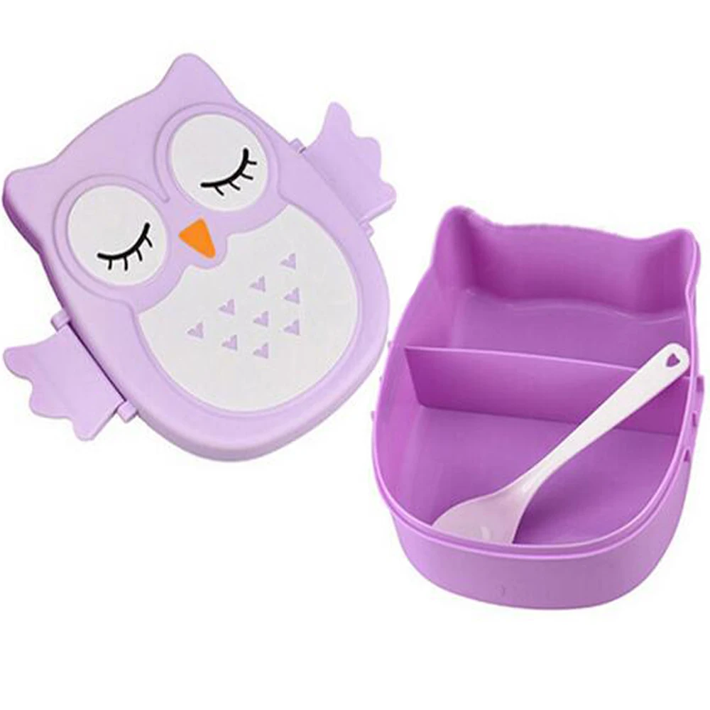 Сова Ланч бокс контейнер для хранения портативный детский Студенческая коробка