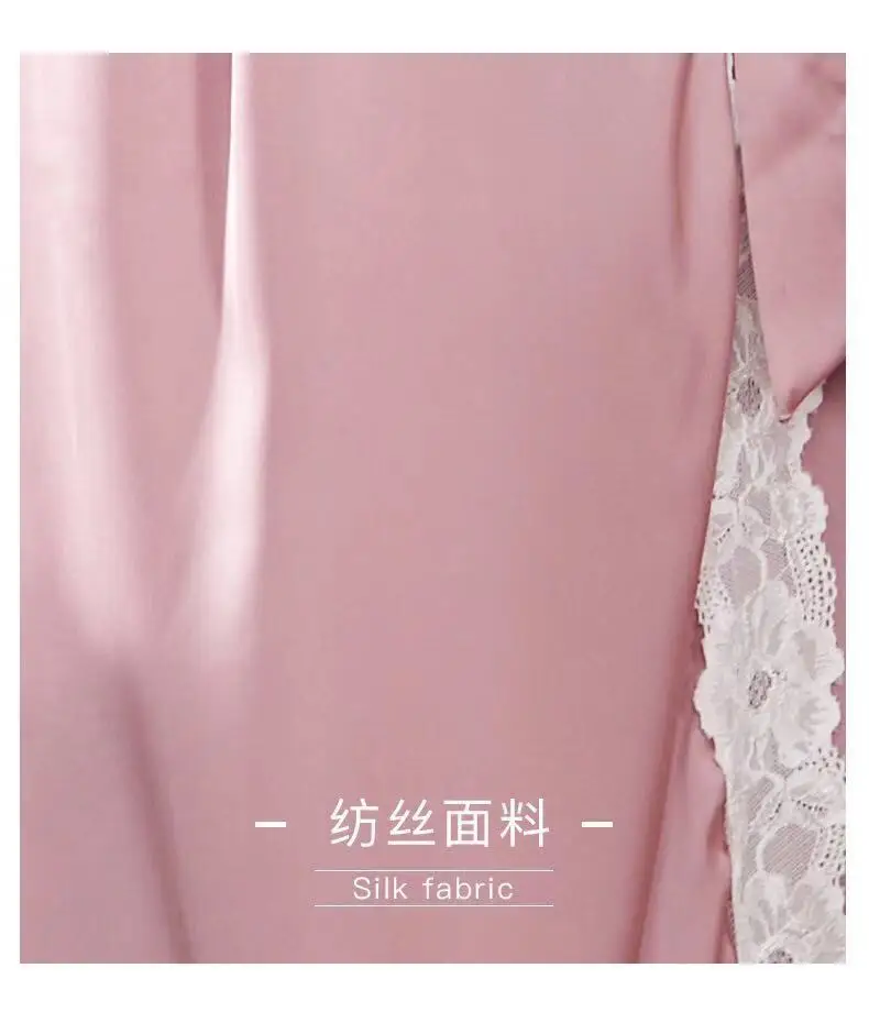 Ночное белье сексуальный стиль шелк полиэстер домашняя одежда халат сексуальная