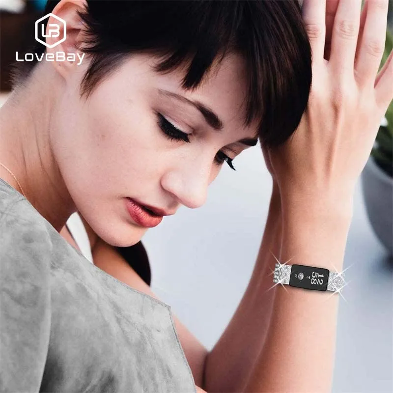Ремешок на запястье LOVEBAY для Fitbit Inspire 2 сменный Браслет из нержавеющей стали со