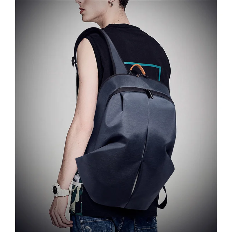 

Fashion Large Capacity Unisex Backpack with Charging Port, Reflective Stripe Oxford Cloth Clothing Accessories for Travel