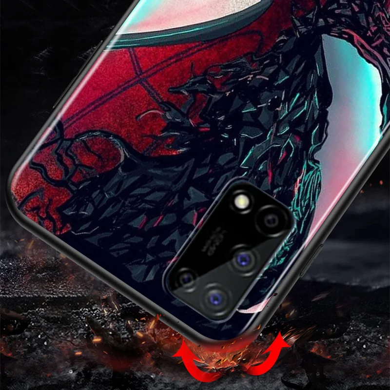 

Marvel Avengers Super Hero Venom For Huawei Honor X10 10X 10i 10 9C 9S 9A 9i 9N 9X Pro 9 Lite Soft TPU Silicone Black Phone Case