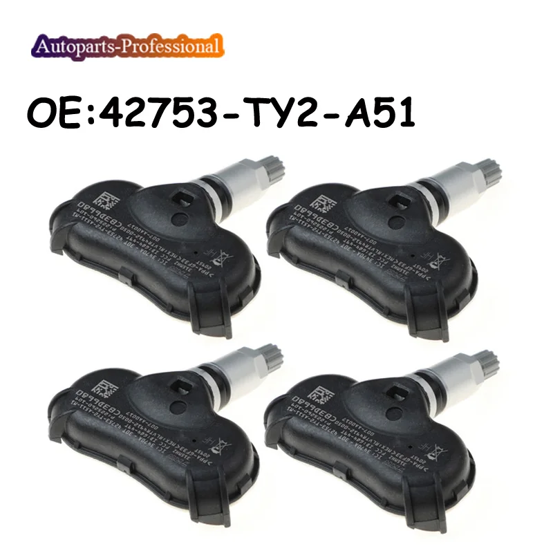 Датчик давления в шинах Acura TL ZDX 2AX RLX 42753-TY2-A51 42753TY2A51, 2009 МГц, 4 шт./лот