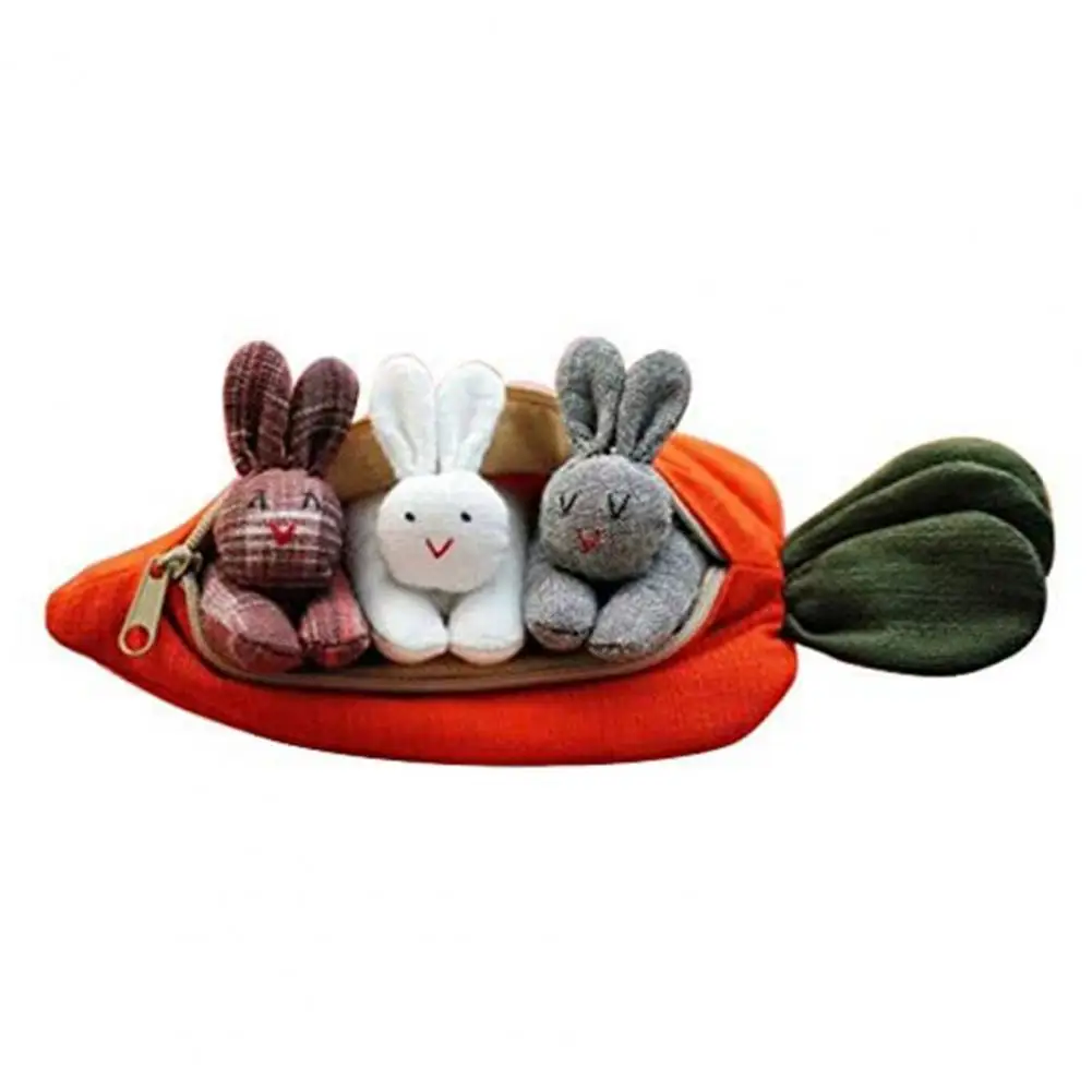 

1 Set Doll Cartoon Exquisite Multicolor Easter Gift Bunnies Doll Purse for Friends