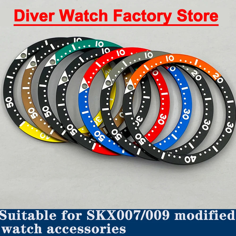 

Watch Parts SKX007/009 Watch Case Chapter Ring 38mm*31.5mm For NH35/36 Movement SKX Case Watch Bezel Insert