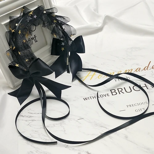 

Lolita Gothic Dark Dark Wild Kc Japanese Lolita Hot Gold Star Lace Bow Lo Niang Headdress