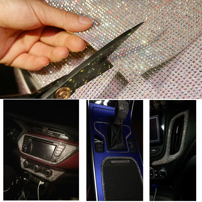 Модный чехол типа сделай сам автомобиль блестящая наклейка автомобиля Декор