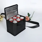 Портативная сумка-холодильник для ланча, складной изоляционный пакет для пикника, двухслойный изолированный термопакет для пищевых продуктов, сумка для доставки напитков