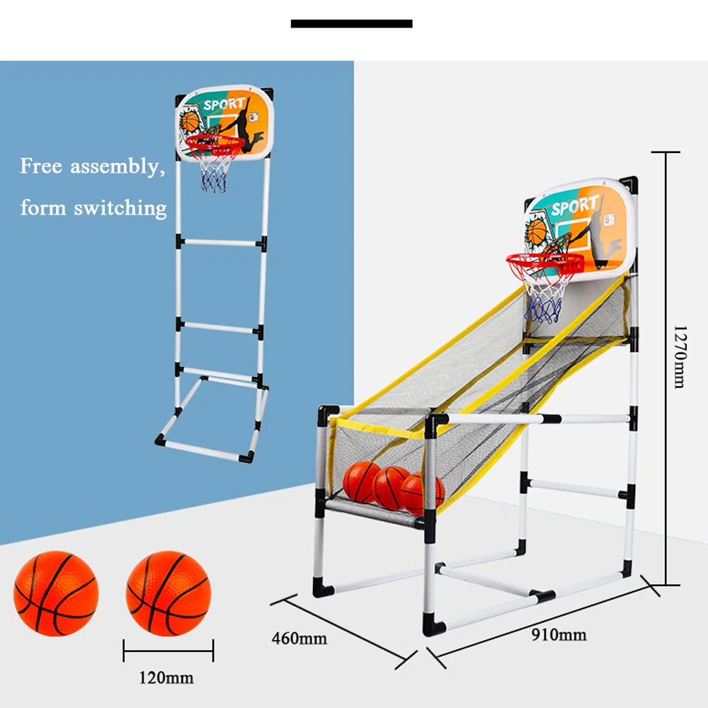 

Баскетбольная аркадная игра в помещении/на открытом воздухе баскетбольные мячи машина один выстрел складной с баскетбольной сеткой 3 баске...