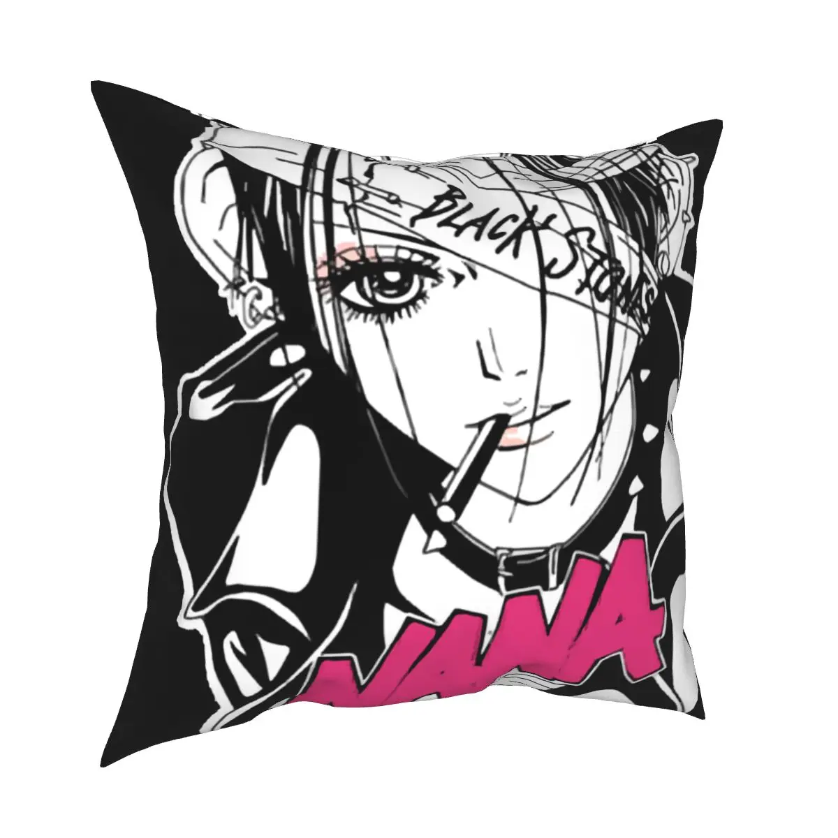 

Nana Osaki Pillowcase Soft Polyester Cushion Cover Decor Anime Manga Throw Pillow Case Cover Home Square 45*45cm
