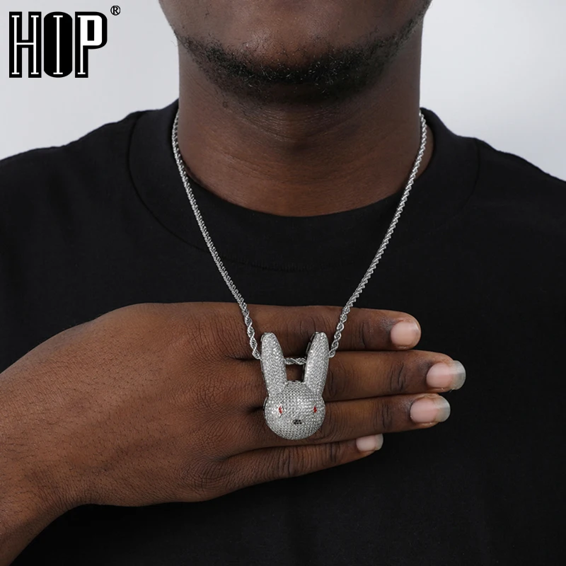 

Ожерелья и кулоны с цепочкой в стиле хип-хоп, с фианитами