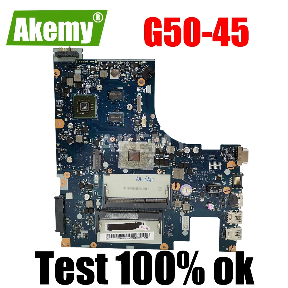 

Материнская плата Akemy для ноутбука Lenovo IdeaPad NM-A281, ACLU5, ACLU6 G50-45, 5B20H55113, 15 дюймов, A4
