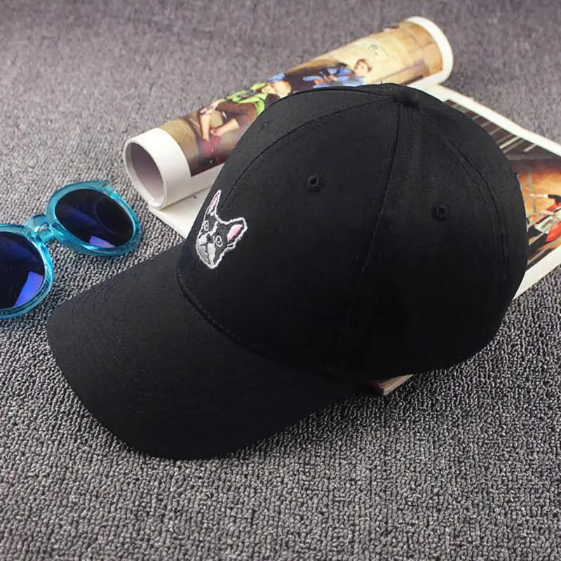 Бейсболка в стиле хип хоп для женщин Снэпбэк Кепка французского бульдога на день