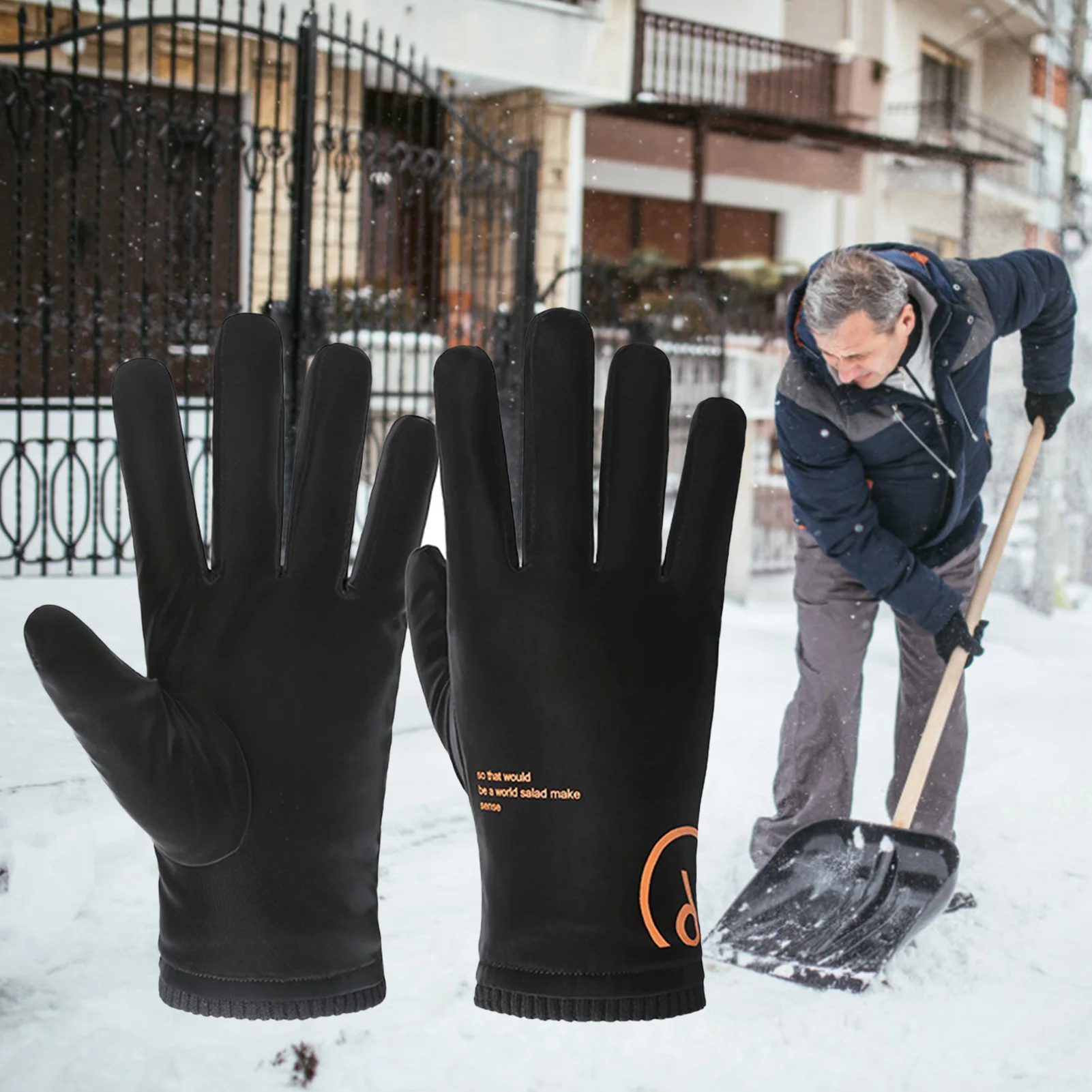 

Cold-proof Ski Gloves Waterproof Winter Gloves Cycling Fluff Warm Gloves For Touchscreen Cold Weather Windproof Anti Slip Glove