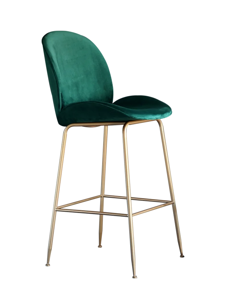 Скандинавская спинка железный барный стул для отдыха домашний высокий простой