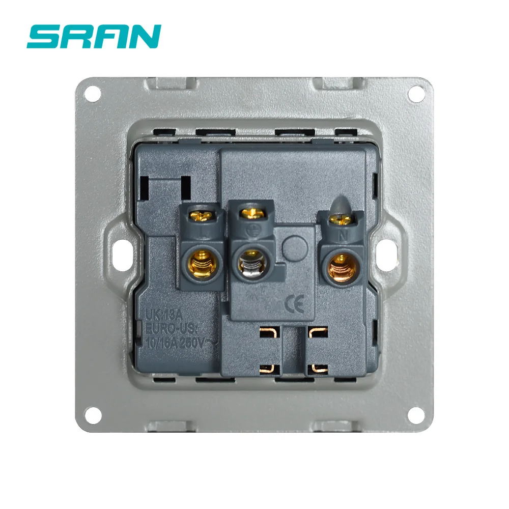 SRAN универсальная розетка 13A 5 pin переключается со светодиодной панелью из