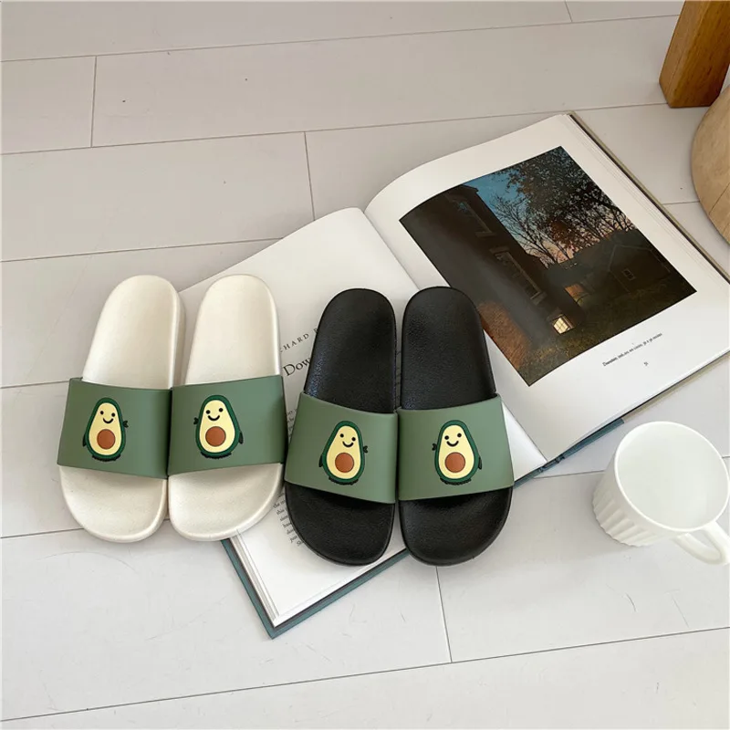 Женские домашние шлепанцы Ulzzang повседневные сандалии зеленого цвета лоферы