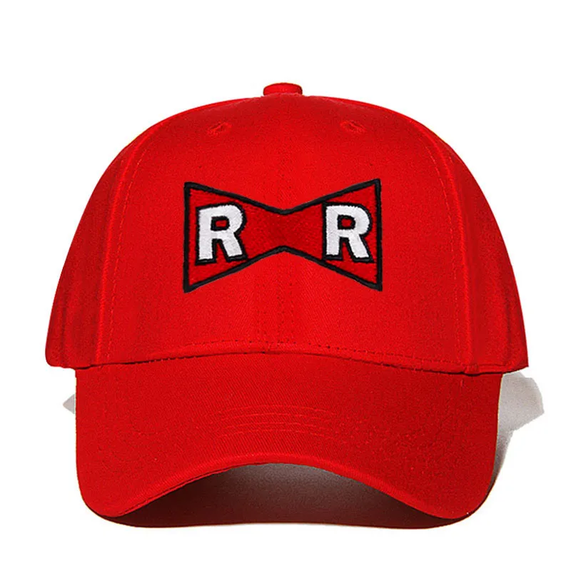 Красный Мужская шляпа, бейсбольная кепка Dragon Ball Dr. Gero Dad Hat хлопок красная лента армейская деликатная кепки с надписью Нет структуры шляпа - Цвет: Красный