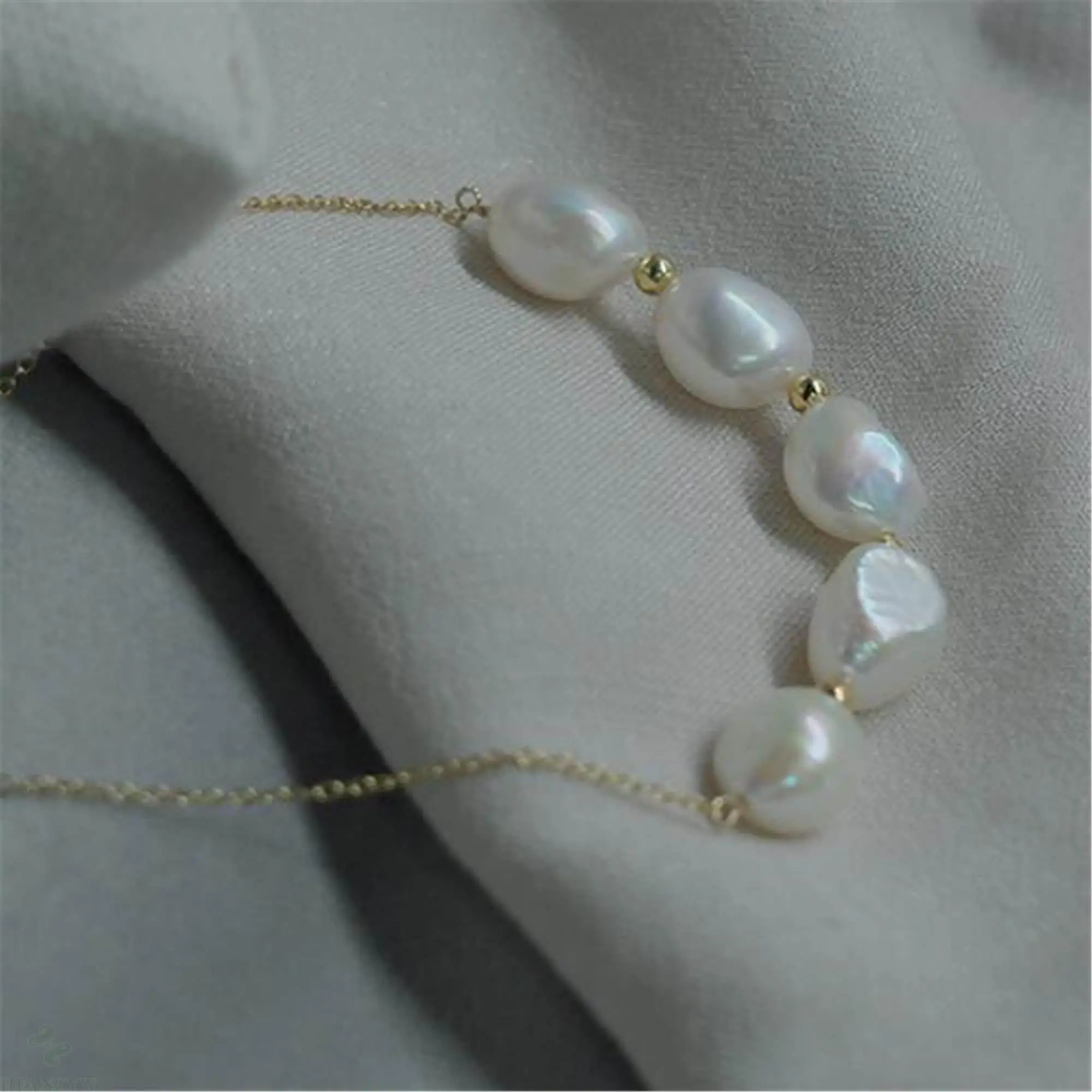 Жемчужное ожерелье в стиле барокко 10 11 мм 18 дюймов|Подвески| |