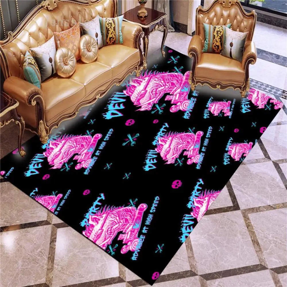 

Hand Painted Cartoon Devil Party Printing 3D Bedding Sets Printed Duvet Cover Set with Pillowcases Queen King Twin Size