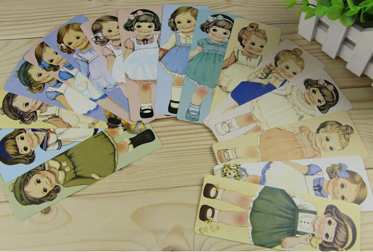 

Cartoon / Lovely Girl / Vintage Tower / Kawaii Fox Paper Bookmark 1 Set 30pcs Bookmark Set