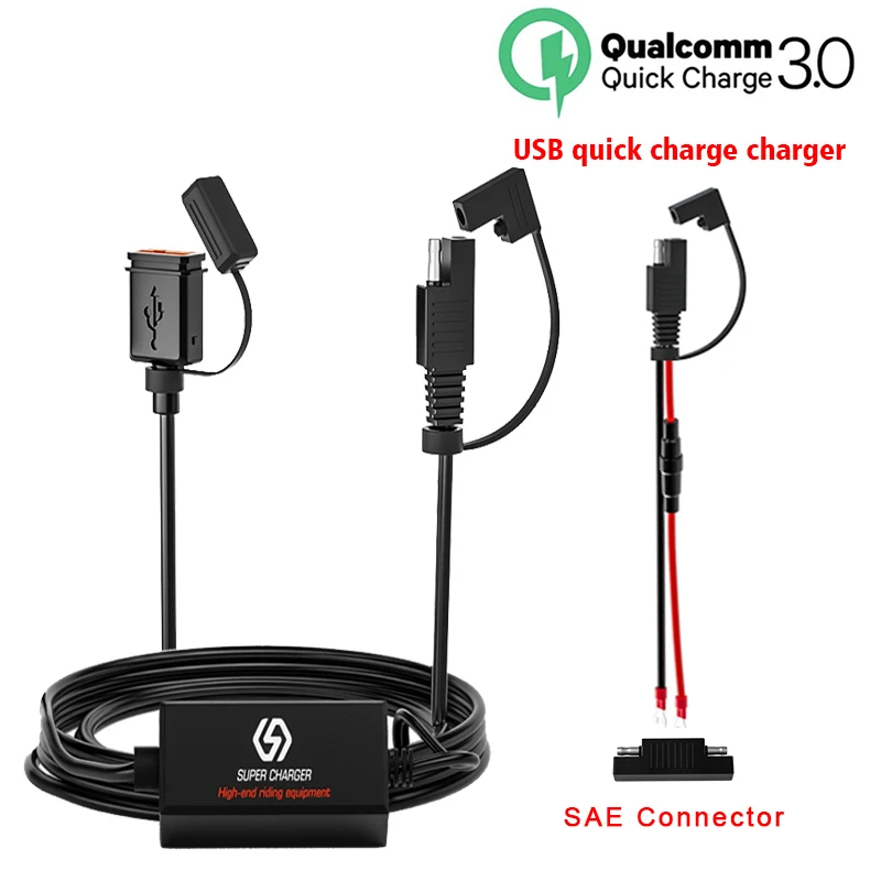 36 Вт QC 3 0 Быстрая зарядка для мотоцикла USB быстрое зарядное устройство встроенный