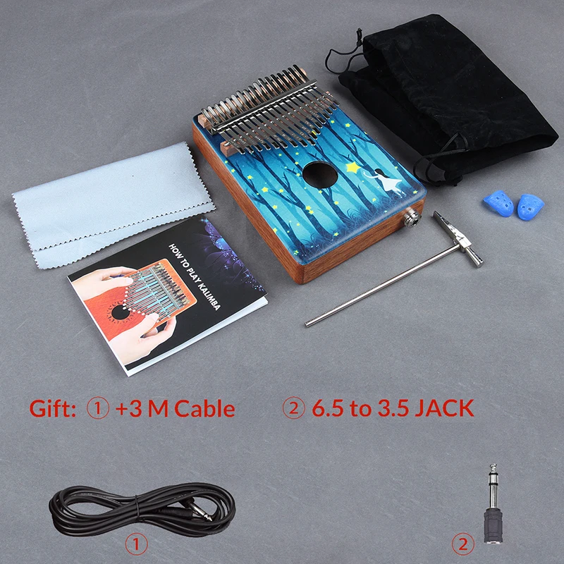 17 клавиш калимба пианино из красного дерева клавиш| |