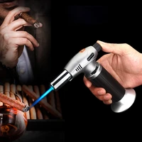 refillable inflatable lighter large spray gun cigar outdoor ignition gun straight into the fixed fire welding torch food helper