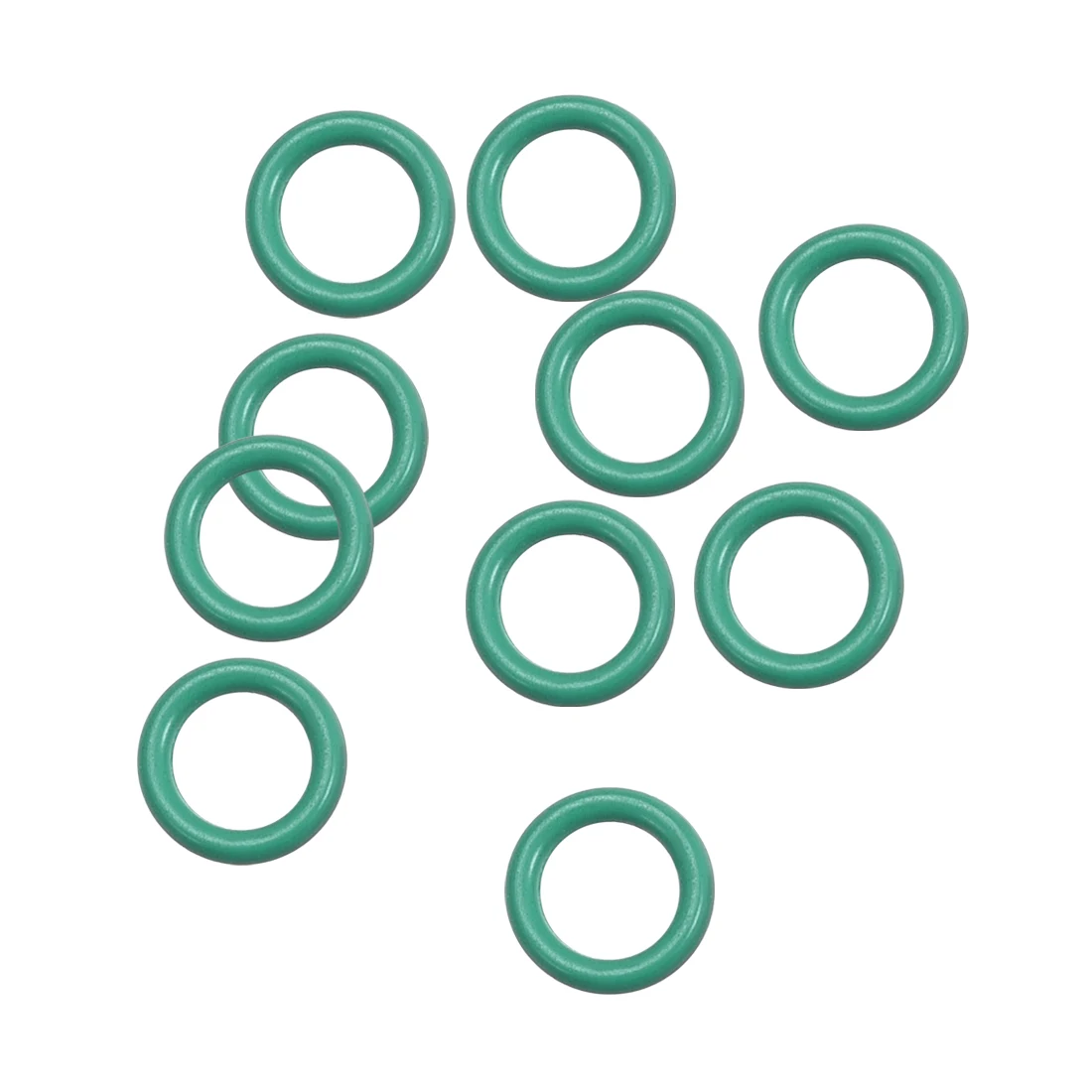 

uxcell 10Pcs Fluorine Rubber O Rings, 5.5mm OD, 3.5mm ID, 1mm Width, Seal Gasket Green Prevent leaks in plumbing, machinery