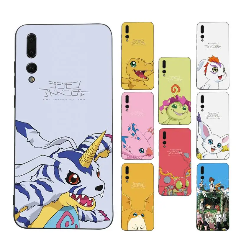 

Anime Digimon Japan Cute monster Phone Case Soft Silicone Case For Huaweip30lite p30 20pro p40lite P30 Capa