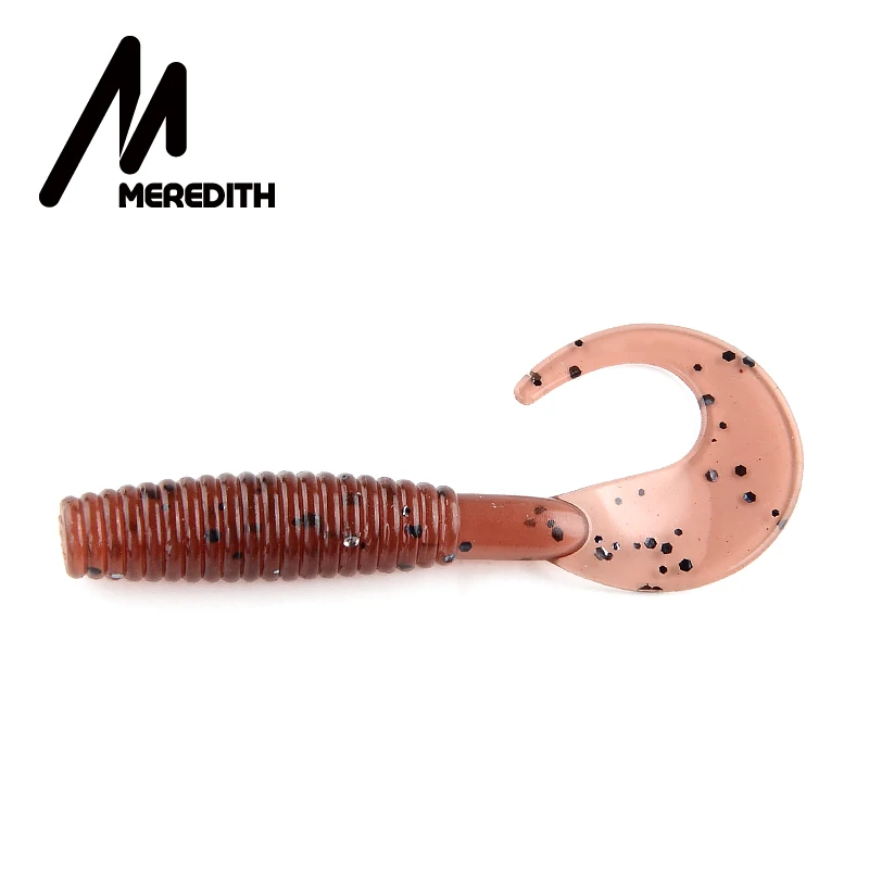 MEREDITH 20 шт./лот Мягкая приманка для рыбалки 50 мм 1,26 г Grub искусственные мягкие приманки Хищник снасти мягкие рыболовные черви воблеры - Цвет: O